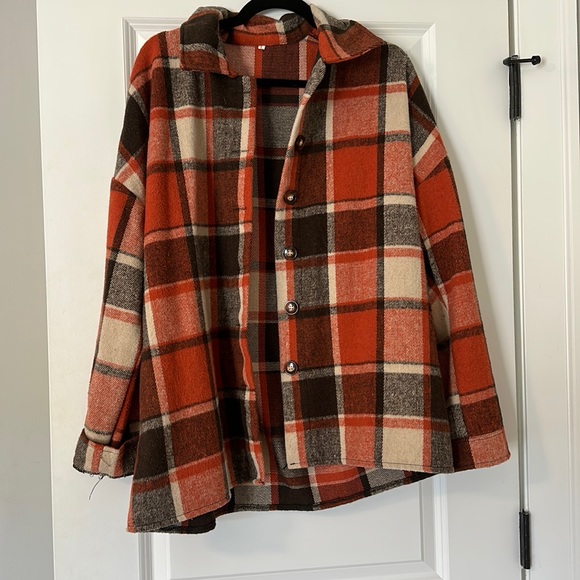 Orange & Brown flannel - Picture 1 of 1